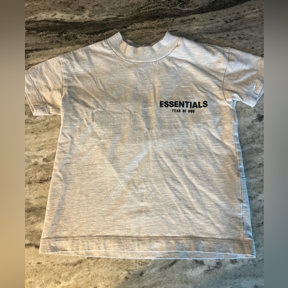 Authentic Essentials fear of God children’s T-shirt size 6/7